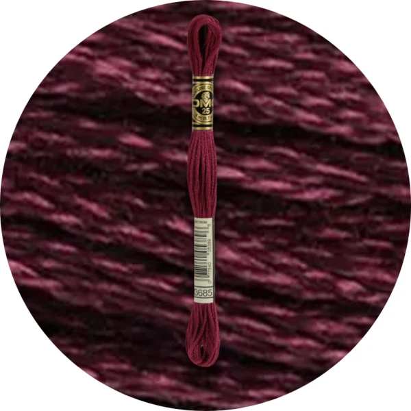 DMC Mouliné Spécial 25 Broderigarn, Ensfarvet, Røde/Gule/Orange nuancer